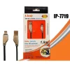 CAVO DI RICARICA TRASFERIMENTO DATI 2A 100 CM CON INTERFACCIA LIGHTNING IP-7719