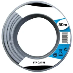CAVO ETHERNET DI RETE 50MT FTP CAT 5E PROLUNGA LAN ROUTER INTERNET COMPUTER