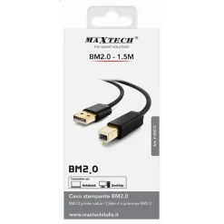 CAVO F-BM10 CAVETTO PER STAMPANTE BM2.0 USB DA 1,5MT COMPATIBILE NOTEBOOK DESKTOP