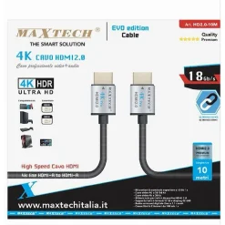 CAVO HDMI 2.0 4K DA 10 METRI HIGH SPEED TV MONITOR AUDIO VIDEO CAVETTO HD2.0-10M