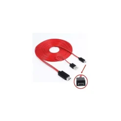 CAVO MHL PER SAMSUNG GALAXY S3 S4 S5 NOTE 2 NOTE 3 HD MICRO USB A HDMI HDTV