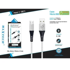 CAVO MICRO USB A USB RICARICA DATI PER SMARTPHONE SAMSUNG HUAWEI MAXTECH F-S021