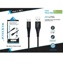 CAVO MICRO USB A USB RICARICA DATI PER SMARTPHONE SAMSUNG HUAWEI MAXTECH F-S021