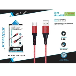 CAVO MICRO USB A USB RICARICA DATI PER SMARTPHONE SAMSUNG HUAWEI MAXTECH F-S021