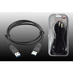 CAVO 1MT USB 3.0 TIPO MASCHIO CABLE PROLUNGA FILO PER PC DATI MAXTECH USB3.0-1M