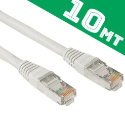 CAVO PROFESSIONALE RETE LAN 10 METRI PROLUNGA PER MODEM ROUTER PC PLUG RJ45