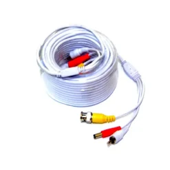 CAVO PROLUNGA AUDIO VIDEO RCA BNC DA 50MT PER DVR TELECAMERE CON ALIMENTAZIONE