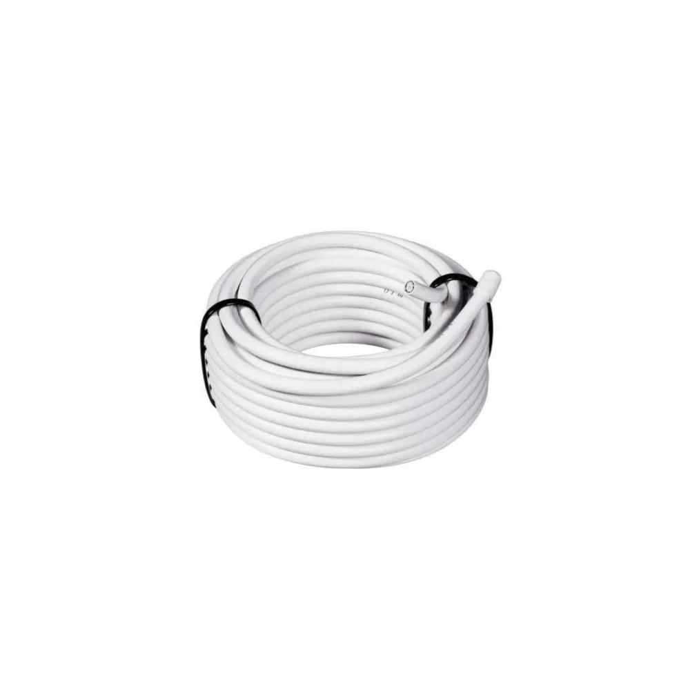 CAVO PROLUNGA 10MT COASSIALE TV ANTENNA DIGITALE TERRESTRE 75OHM CABLATO BIANCO