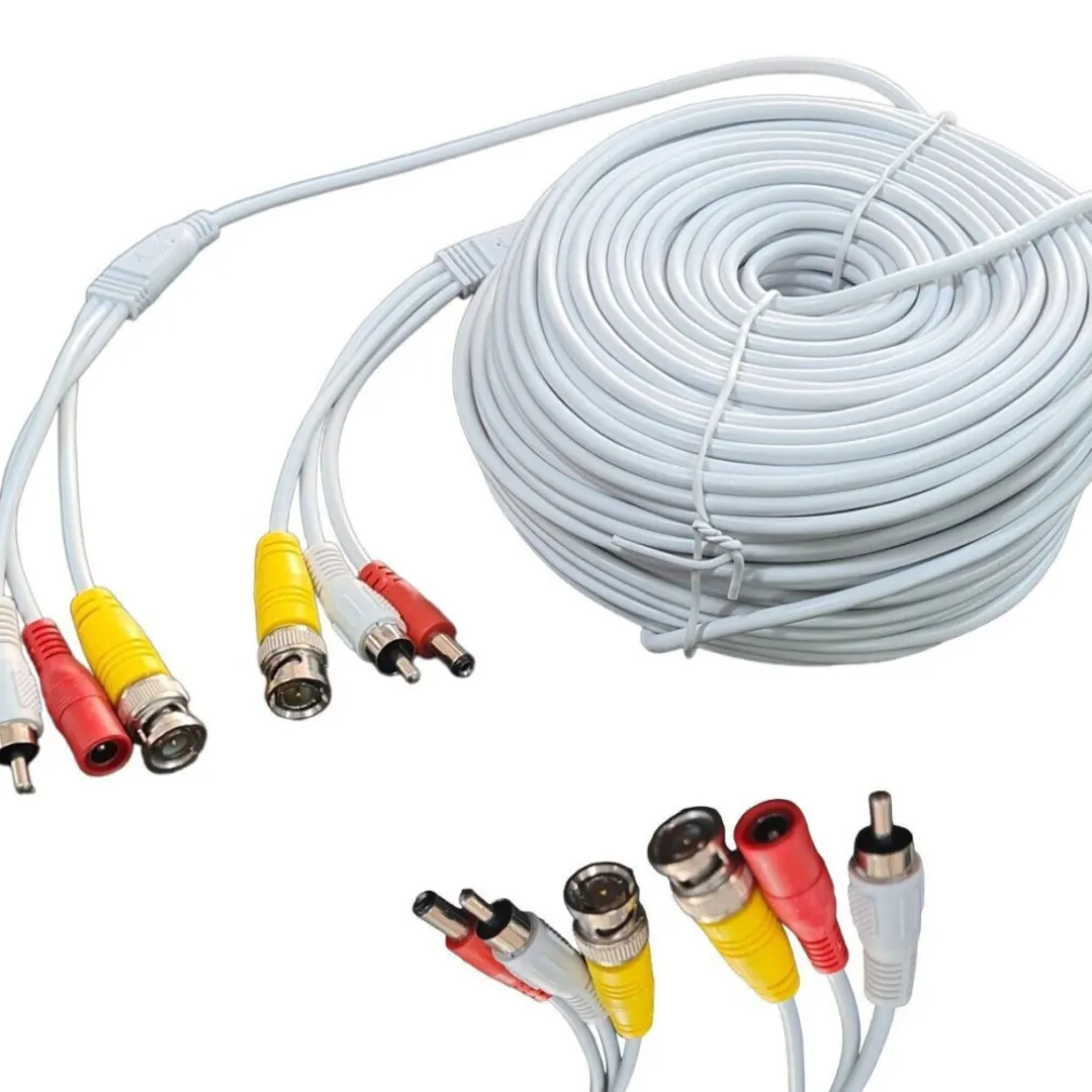 CAVO PROLUNGA TELECAMERA RCA BNC AUDIO VIDEO ALIMENTAZIONE 10 20 30 50 METRI