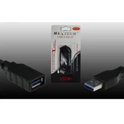 CAVO PROLUNGA USB 2.0 0.2MT MASCHIO A FEMMINA PER PC COMPUTER MAXTECH USB2.0F-M0.2M