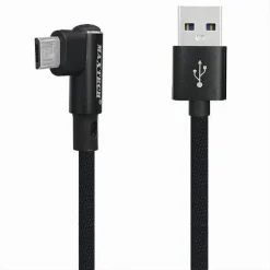 CAVO RICARICA MICRO USB 90° PER SMARTPHONE CAVETTO DATI 1 MT F-S025 MAXTECH