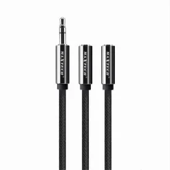CAVO SDOPPIATORE AUDIO AUX 3.5 MM MASCHIO A 2 X 3.5 MM FEMMINA 1.5 MT AUX2-MF01