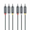 CAVO TRIPOLARE RCA AUDIO VIDEO TV 3 X RCA MASCHIO/MASCHIO 1,5MT 4D SOUND RCA-R01
