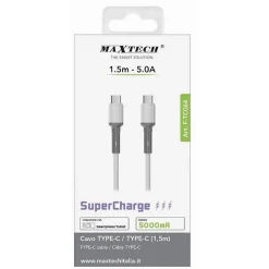CAVO TYPE-C A TYPE-C SUPER CARICA 5000MA 1.5 METRI PER SMARTPHONE TABLET F-TC064