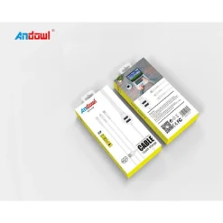 CAVO USB 5 IN 1 40 CM RICARICA RAPIDA TRASFERIMENTO DATI 3.1A 2 PORTE USB Q-A35