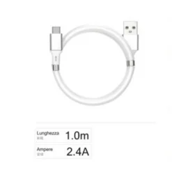 CAVO USB - TYPE C RICARICA DATI CAVETTO 1 METRO 2400MA PER SMARTPHONE F-TC015