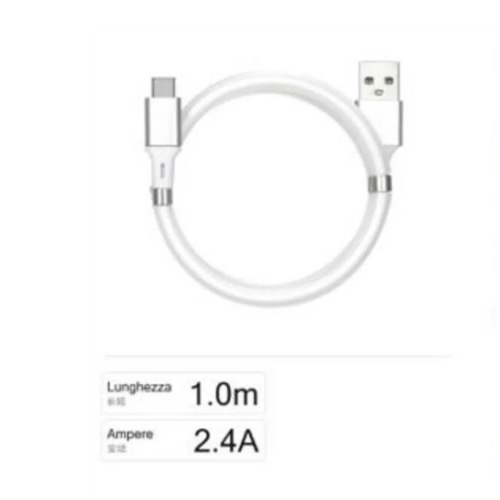 CAVO USB - TYPE C RICARICA DATI CAVETTO 1 METRO 2400MA PER SMARTPHONE F-TC015