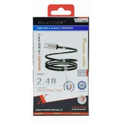 CAVO USB RICARICA TRASFERIMENTO DATI A LIGHTNING 2.4A 1MT IPHONE IPAD F-IP028