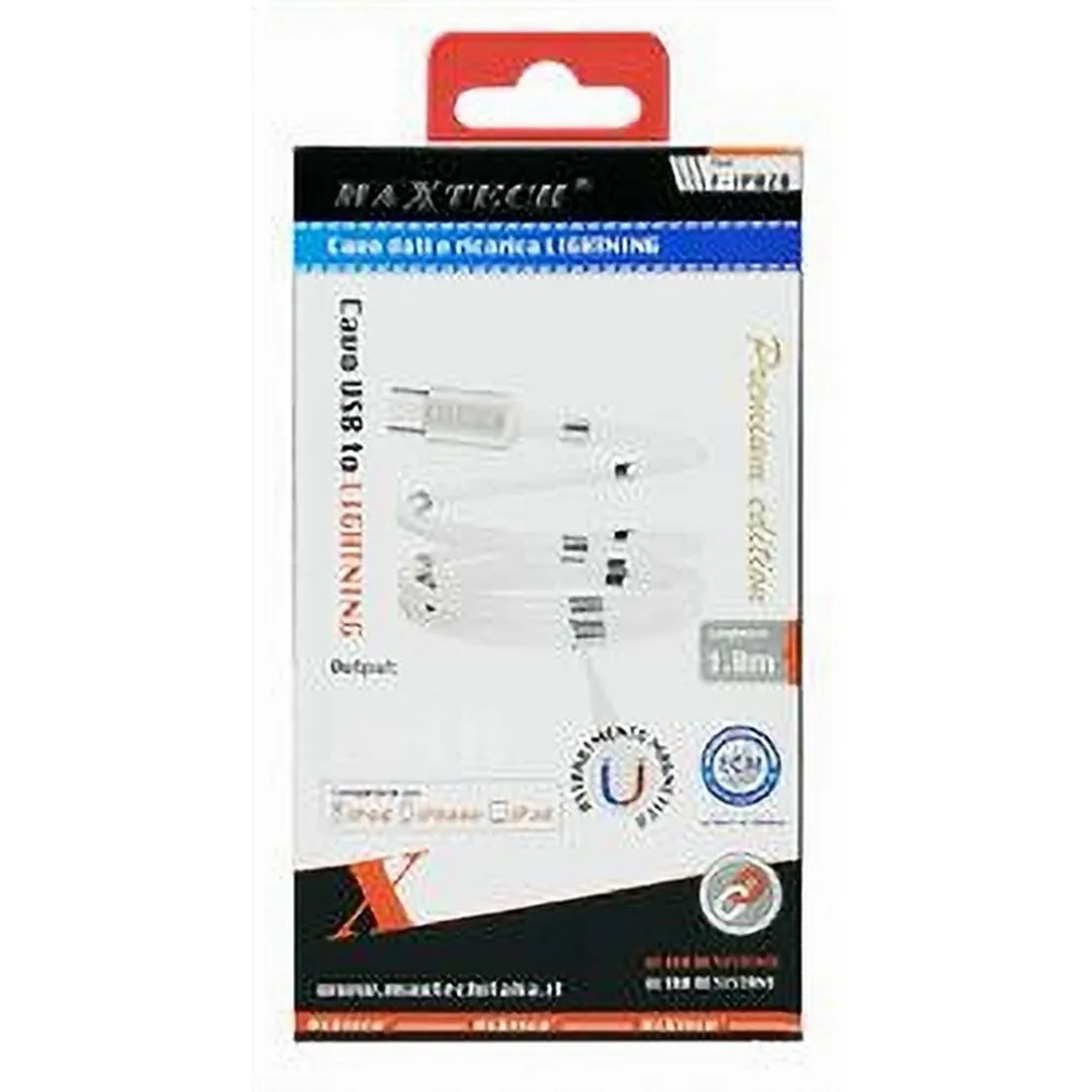 CAVO USB RICARICA TRASFERIMENTO DATI A LIGHTNING 2.4A 1MT IPHONE IPAD F-IP028