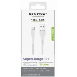 CAVO USB TYPE-C 1 MT SUPERCHARGE RICARICA DATI 5 A PER SMARTPHONE TABLET F-TC050