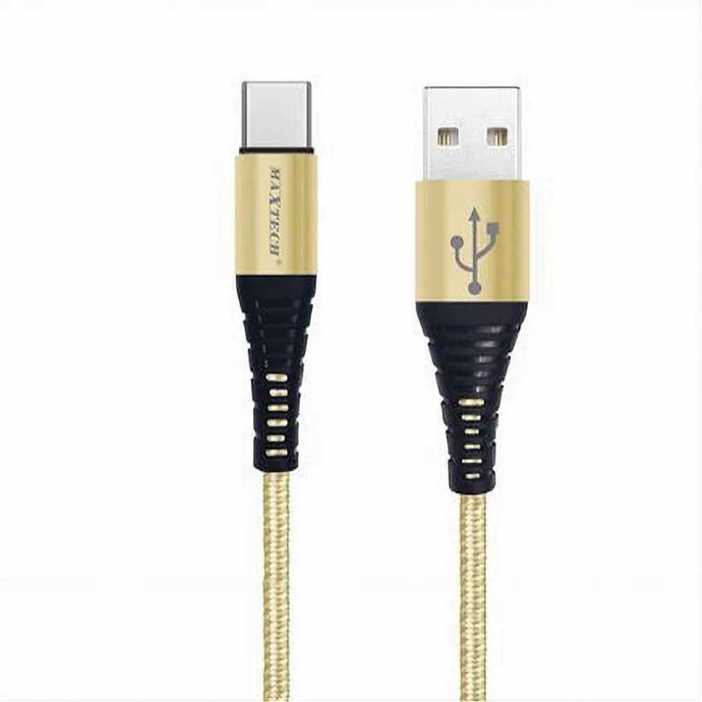 CAVO USB TYPE-C RICARICA VELOCE 3A 2.5 METRI TRASFERIMENTO DATI MAXTECH F-TC010