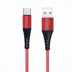 CAVO USB TYPE-C RICARICA VELOCE 3A 2.5 METRI TRASFERIMENTO DATI MAXTECH F-TC010