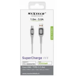 CAVO USB/TYPE-C 1 MT 5A SUPER CARICA TRASMISSIONE DATI SMARTPHONE TABLET F-TC052