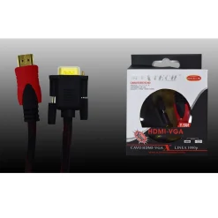 CAVO VGA A HDMI TELATO 1,5MT SEGNALE VIDEO PC A LETTORI HDMI MAXTECH HDVA-RT1.5M