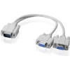 CAVO VGA SDOPPIATORE VGA MASCHIO A 2 VGA FEMMINE SPLITTER COLLEGARE MONITOR VGA-FF