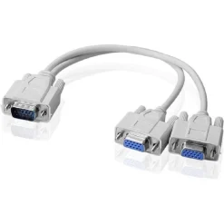 CAVO VGA SDOPPIATORE VGA MASCHIO A 2 VGA FEMMINE SPLITTER COLLEGARE MONITOR VGA-FF