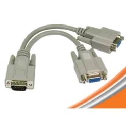 CAVO VGA SDOPPIATORE VGA MASCHIO A 2 VGA FEMMINE SPLITTER COLLEGARE MONITOR VGA-FF