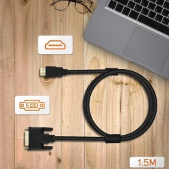 CAVO VIDEO HDMI MASCHIO A DVI FULL HD 1,5MT PC PROIETTORE CONSOLE GIOCO TV A2090B