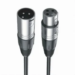 CAVO XLR 3 PIN XLR MASCHIO FEMMINA AUDIO PROLUNGA MICROFONO DA 1.8 METRI XLR-01