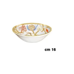 CENTRO TAVOLA CIOTOLA CONCHIGLIE CORALLI STILE MARINO INSALATIERA SVUOTATASCHE