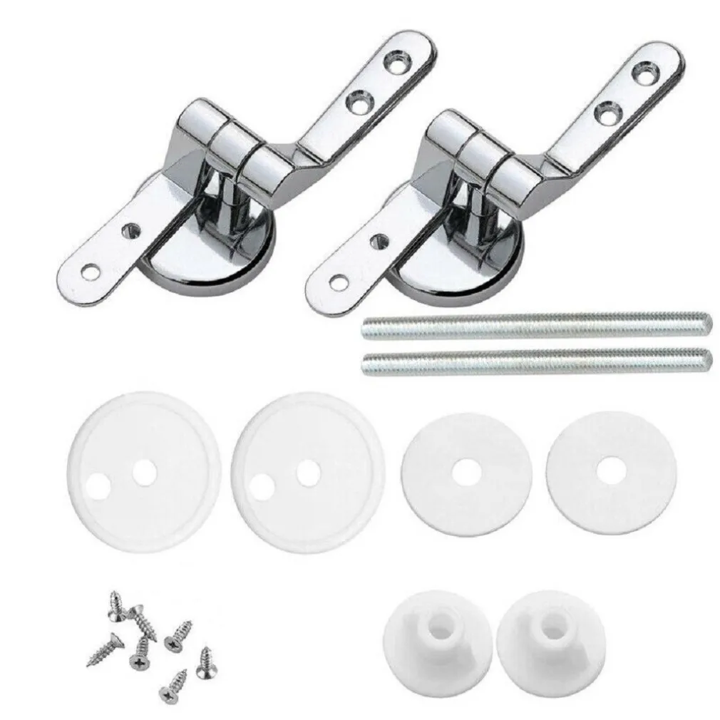 CERNIERE COPRIWATER UNIVERSALI 2 PZ CON RACCORDI CERNIERA PER TAVOLETTA WC