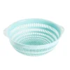 CESTELLO VERDE ACQUA LAVAGGIO VERDURE FRUTTA DIM. 25.5X10.5 CM ACCESSORI CUCINA