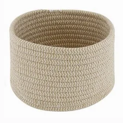 CESTINO PORTA OGGETTI CESTO IN TESSUTO INTRECCIATO ROTONDO CASA 18 X 11 CM 10641