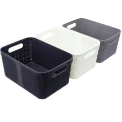 CESTINO PORTA OGGETTI ORGANIZER RETTANGOLARE CESTO PORTA TUTTO BAGNO CASA 79464