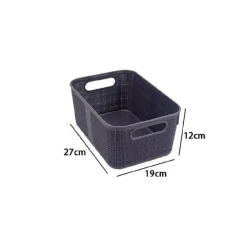 CESTINO PORTA OGGETTI ORGANIZER RETTANGOLARE CESTO PORTA TUTTO BAGNO CASA 79464