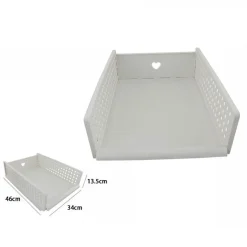 CESTINO PORTAOGGETTI ORGANIZER RETTANGOLARE CESTO PORTATUTTO SCATOLA 34X46X13.5