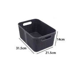 CESTINO PORTAOGGETTI ORGANIZER RETTANGOLARE CESTO PORTATUTTO BAGNO CASA 79465