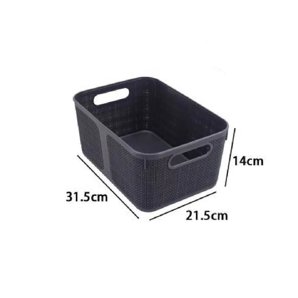 CESTINO PORTAOGGETTI ORGANIZER RETTANGOLARE CESTO PORTATUTTO BAGNO CASA 79465