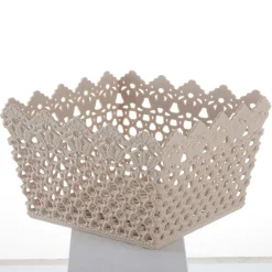 CESTINO PORTATUTTO OGGETTI CESTO MULTIUSO PLASTICA QUADRATO 18.2X18.2X11CM 79474