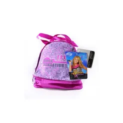 CESTINO PRANZO ZAINETTO PORTA MERENDA HANNA MONTANA 20x13x19CM FUXIA E LILLA