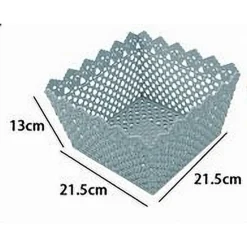 CESTINO QUADRATO PORTA TUTTO OGGETTI MULTIUSO IN PLASTICA 21.5X21.5X13 CM 79475