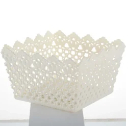 CESTINO QUADRATO PORTA TUTTO OGGETTI MULTIUSO IN PLASTICA 21.5X21.5X13 CM 79475