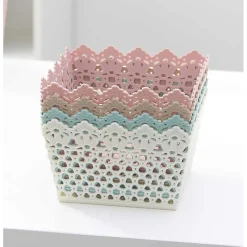 CESTINO QUADRATO PORTA TUTTO OGGETTI MULTIUSO IN PLASTICA 21.5X21.5X13 CM 79475