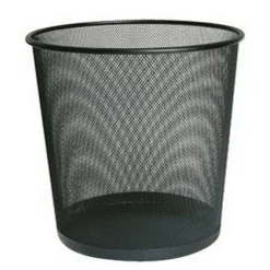 CESTINO RACCOLTA CARTE RACCOGLI IN METALLO NERO UFFICI STUDI AULE SALE DFH