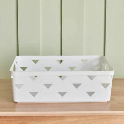 CESTO CESTINO PORTA TUTTO OGGETTI ORGANIZZATORE RETTANGOLARE 33X25.6X11 CM 10716