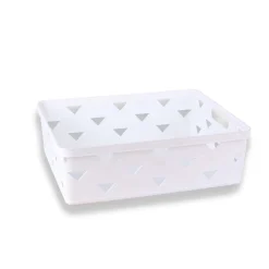 CESTO CESTINO PORTA TUTTO OGGETTI ORGANIZZATORE RETTANGOLARE 33X25.6X11 CM 10716